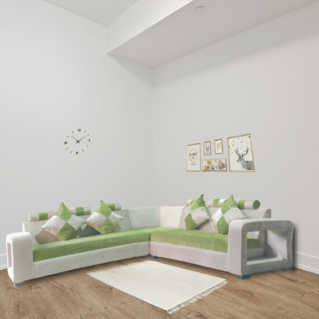 Owleaf Homera Fabric 7 Seater Sofa - L Shaped