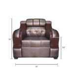 53 Brown Leathrette V2 3+1+1